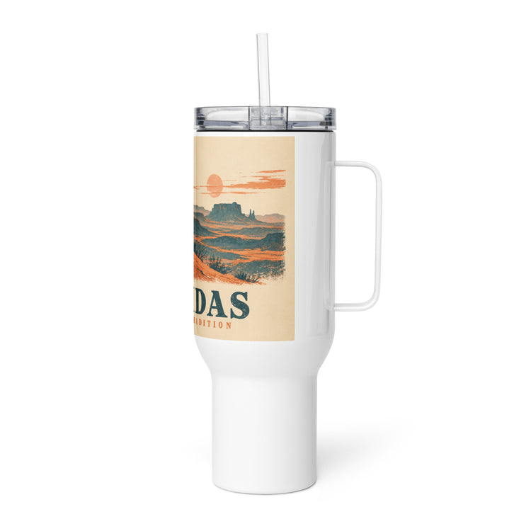 Renidas Desert Horizon Travel Tumbler, left side view