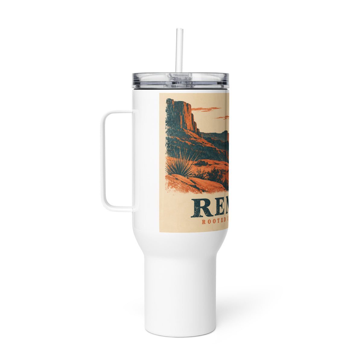 Renidas Desert Horizon Travel Tumbler, right side view