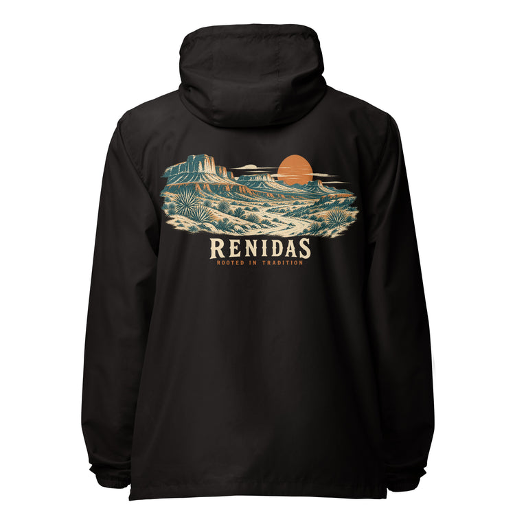 Renidas Desert Passage Windbreaker in Black, back view